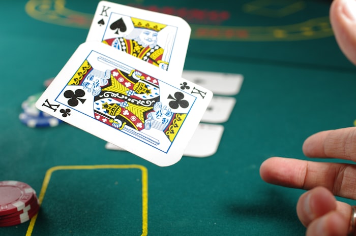 7c444 baccarat and blackjack card games with casino chips